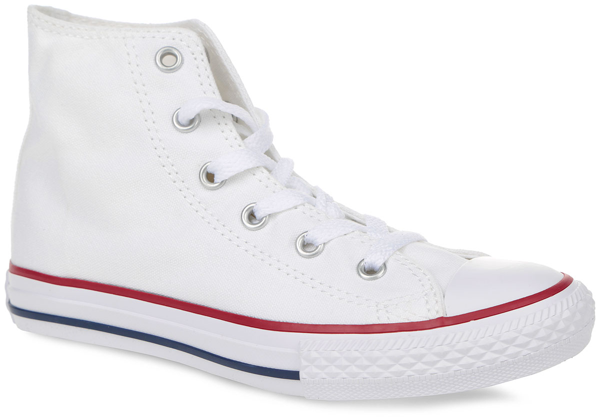 Кеды детские Converse YTHS C/T Core Hi, цвет: белый. 3J253SS16. Размер 13 (31)3J253SS16 Кеды детские Converse YTHS C/T Core Hi, цвет: белый. 3J253SS16. Размер 13 (31)3J253SS16Высокие детские кеды YTHS C/T Core Hi от Converse придутся по душе вашему ребенку! Модель выполнена из плотного текстиля и оформлена на одной из боковых сторон металлическими люверсами и фирменной термоаппликацией, на подошве - прорезиненной накладкой и контрастными полосками. Мыс изделия дополнен классической для кед прорезиненной вставкой. Классическая шнуровка обеспечивает надежную фиксацию обуви на ноге. Стелька из материала EVA с текстильной поверхностью комфортна придвижении. Резиновая рельефная подошва обеспечивает идеальное сцепление с различнымиповерхностями. Модные и практичные кеды - основа гардероба каждого ребенка.
