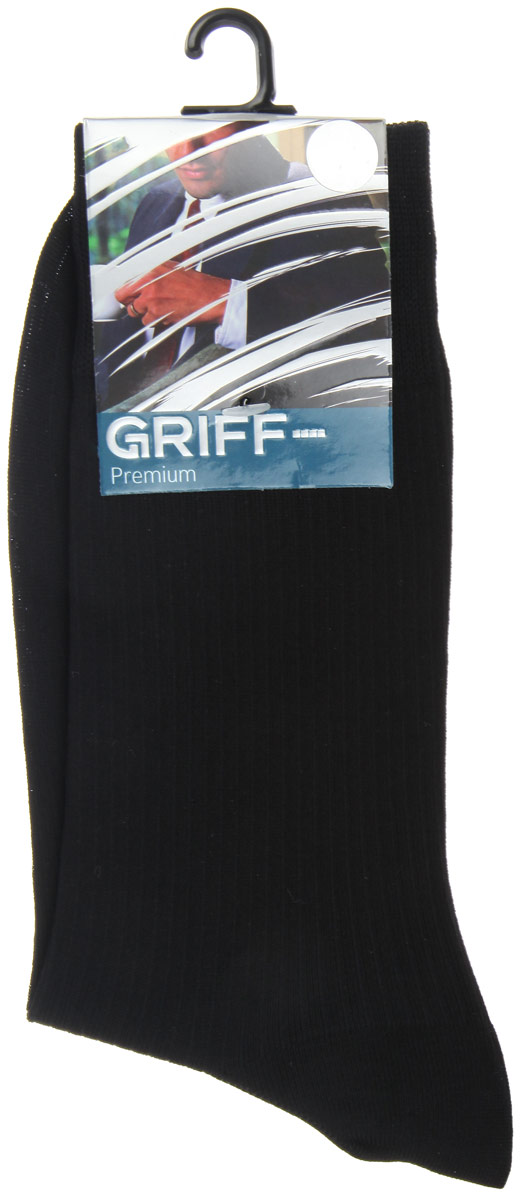 Носки мужские Griff Premium, цвет: черный. E4. Размер 45/47E4 Носки мужские Griff Premium, цвет: черный. E4. Размер 45/47E4Мужские носки Griff Premium изготовлены из высококачественного сырья с добавлением полиамидных волокон, которые обеспечивают великолепную посадку. Носки отличаются элегантным внешним видом. Удобная широкая резинка идеально облегает ногу и не пережимает сосуды, усиленные пятка и мысок повышают износоустойчивость носка, а удлиненный паголенок придает более эстетичный вид.