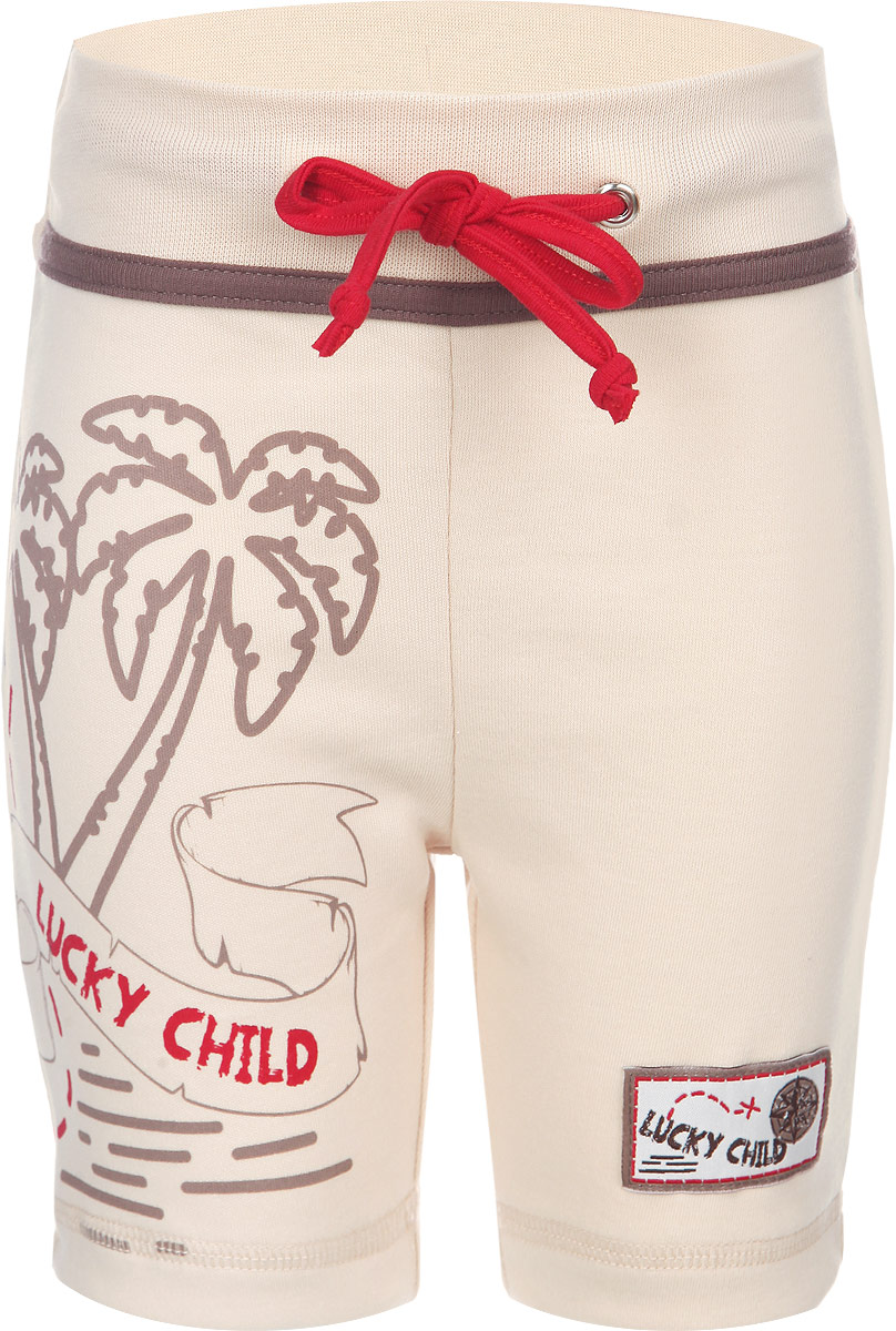 Шорты для мальчика Lucky Child Дальние берега, цвет: бежевый. 22-343. Размер 80/8622-343 Шорты для мальчика Lucky Child Дальние берега, цвет: бежевый. 22-343. Размер 80/8622-343Удобные шортики для мальчика Lucky Child на широком поясе станут отличным дополнением к гардеробу вашего малыша. Изготовленные из натурального хлопка - интерлока, они необычайно мягкие и легкие, не сковывают движения, позволяют коже дышать и не раздражают даже самую нежную и чувствительную кожу ребенка.Шортики, благодаря мягкому эластичному поясу с завязками, не сдавливают животик ребенка и не сползают, обеспечивая ему наибольший комфорт. Модель оформлена принтом и нашивкой с символикой бренда.В таких шортиках ваш сыночек будет чувствовать себя комфортно, уютно и всегда будет в центре внимания!