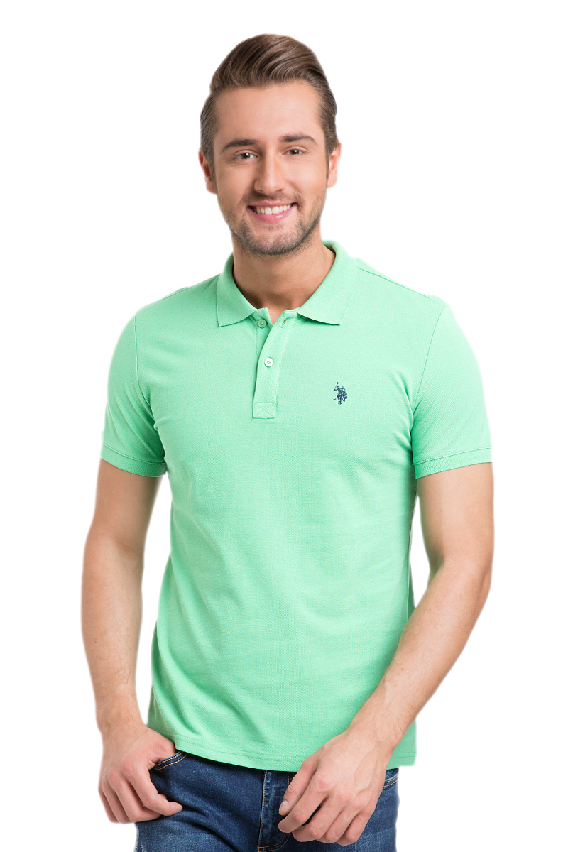 Поло мужское U.S. Polo Assn., цвет: светло-зеленый. G081GL0110GTP04IY6_YS0604. Размер XS (42/44)G081GL0110GTP04IY6_YS0604 Поло мужское U.S. Polo Assn., цвет: светло-зеленый. G081GL0110GTP04IY6_YS0604. Размер XS (42/44)G081GL0110GTP04IY6_YS0604Стильная мужская футболка-поло U.S. Polo Assn., выполненная из высококачественного хлопка, обладает высокой теплопроводностью, воздухопроницаемостью и гигроскопичностью, позволяет коже дышать.Модель с короткими рукавами и отложным воротником - идеальный вариант для создания оригинального современного образа. Сверху футболка-поло застегивается на две пуговицы. Воротник и низ рукавов выполнены из трикотажной резинки. Модель оформлена на груди небольшой вышивкой.