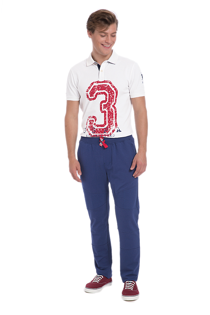 Брюки спортивные мужские U.S. Polo Assn., цвет: темно-синий. G081SZ0OP0PETENKA_LC0023. Размер XL (52/54)G081SZ0OP0PETENKA_LC0023 Брюки спортивные мужские U.S. Polo Assn., цвет: темно-синий. G081SZ0OP0PETENKA_LC0023. Размер XL (52/54)G081SZ0OP0PETENKA_LC0023Спортивные брюки U.S. Polo Assn., выполненные из хлопка с добавлением эластана, обеспечат комфорт и свободу движений. Брюки прямого кроя не сковывают движения. Модель дополнена широкой эластичной резинкой на талии. Объем пояса регулируется при помощи шнурка-кулиски. Имеется имитация ширинки. По бокам расположены два втачных кармана, а сзади - накладной карман.