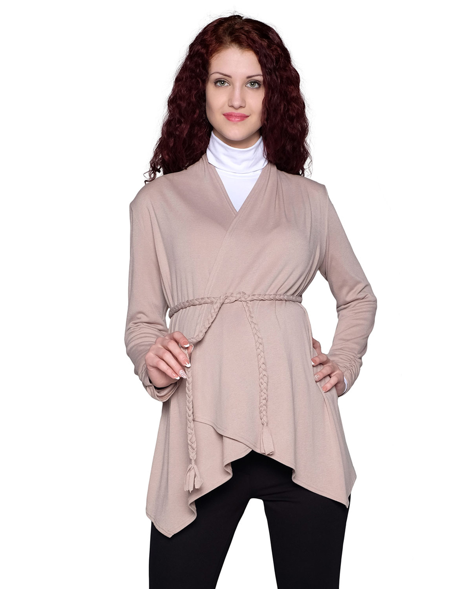 Кардиган для беременных Фэст, цвет: бежевый. 53514Е. Размер XL (50)53514Е Кардиган для беременных Фэст, цвет: бежевый. 53514Е. Размер XL (50)53514ЕПрекрасный кардиган с асимметричной линией низа, благодаря свободному крою, станет отличным дополнением вашего casual-гардероба в период беременности и после рождения малыша. Фэст - одежда по вашей фигуре.