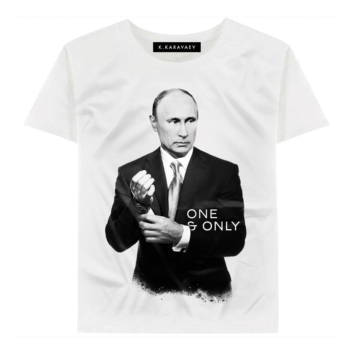Футболка K.Karavaev One & Only, цвет: белый. 15.001.01.01.1. Размер M (48)15.001.01.01.1 Футболка K.Karavaev One & Only, цвет: белый. 15.001.01.01.1. Размер M (48)15.001.01.01.1Стильная футболка K.Karavaev, выполненная из высококачественного эластичного хлопка, обладает высокой воздухопроницаемостью и гигроскопичностью, позволяет коже дышать.Модель с короткими рукавами и круглым вырезом горловины - идеальный вариант для создания модного современного образа.