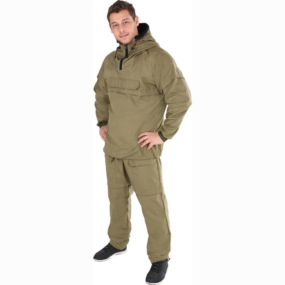 Костюм рыболовный FisherMan Nova Tour Москит V2, противоэнцефалитный, цвет: хаки. 95276-513. Размер XXL (58)95276-513 Костюм рыболовный FisherMan Nova Tour Москит V2, противоэнцефалитный, цвет: хаки. 95276-513. Размер XXL (58)95276-513Надежный энцефалитный костюм, защищающий от насекомых. Анорак снабжен горизонтальными складками-ловушками для насекомых, регулируемым капюшоном с москитной сеткой на молнии, убирающейся в специальный внутренний карман. Манжеты рукавов на резинке. На брюках - два грузовых кармана, колени усилены дополнительным слоем ткани, имеются шлевки под ремень и резинка.