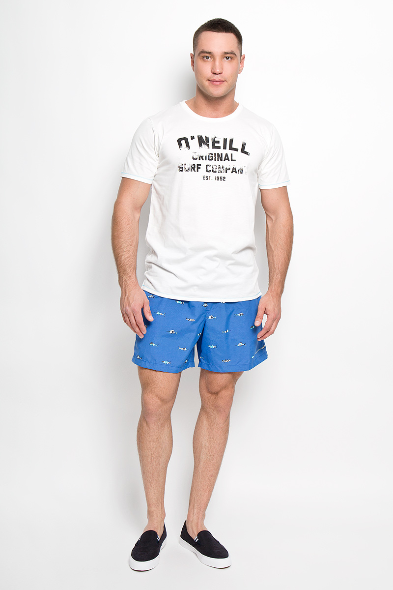 Футболка мужская ONeill, цвет: молочный. 601710-1031. Размер M (48)601710-1031 Футболка мужская ONeill, цвет: молочный. 601710-1031. Размер M (48)601710-1031Стильная мужская футболка ONeill, выполненная из высококачественного полиэстера с добавлением хлопка, обладает высокой воздухопроницаемостью и гигроскопичностью, позволяет коже дышать. Такая футболка великолепно подойдет как для повседневной носки, так и для спортивных занятий, она быстро сохнет и отводит влагу от тела, позволяя коже оставаться сухой.Модель с короткими рукавами и круглым вырезом горловины - идеальный вариант для создания модного современного образа. Футболка оформлена принтом с логотипом ONeill.Такая модель подарит вам комфорт в течение всего дня и послужит замечательным дополнением к вашему гардеробу.