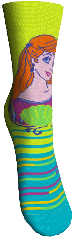 Носки для девочки Master Socks Disney Princess, цвет: салатовый, голубой. 12201. Размер 1812201 Носки для девочки Master Socks Disney Princess, цвет: салатовый, голубой. 12201. Размер 1812201Удобные носки Master Socks Disney Princess, изготовленные из высококачественного комбинированного материала, очень мягкие и приятные на ощупь, позволяют коже дышать. На паголенке они оформлены изображение принцессы из мультфильмов Disney.Эластичная резинка плотно облегает ногу, не сдавливая ее, обеспечивая комфорт и удобство.Удобные и комфортные носки великолепно подойдут к любой обуви.