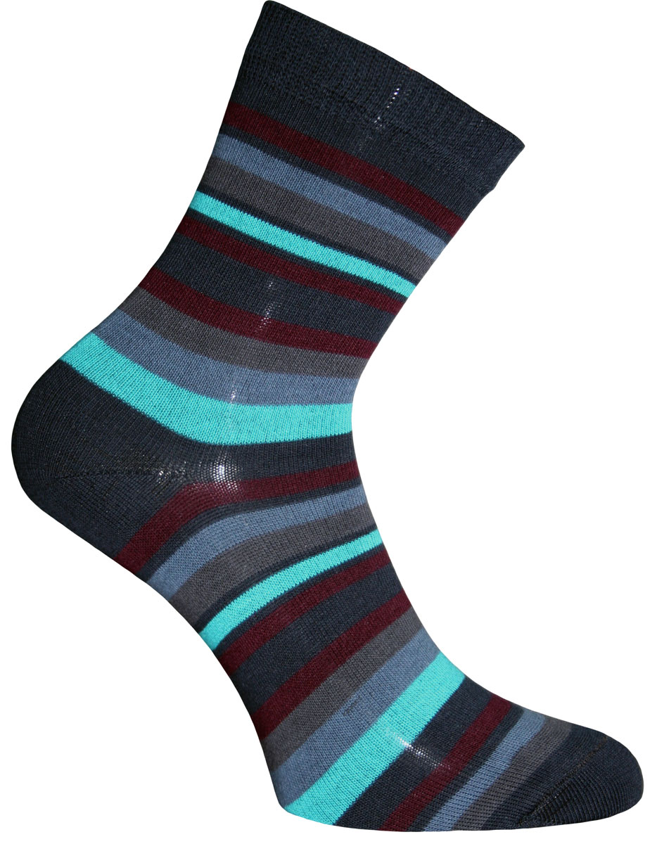 Носки женские Master Socks, цвет: темно-синий, мультиколор. 55002. Размер 2555002 Носки женские Master Socks, цвет: темно-синий, мультиколор. 55002. Размер 2555002Удобные носки Master Socks, изготовленные из высококачественного комбинированного материала, очень мягкие и приятные на ощупь, позволяют коже дышать. Эластичная резинка плотно облегает ногу, не сдавливая ее, обеспечивая комфорт и удобство. Носки с паголенком классической длины оформлены принтом в полоску. Практичные и комфортные носки великолепно подойдут к любой вашей обуви.