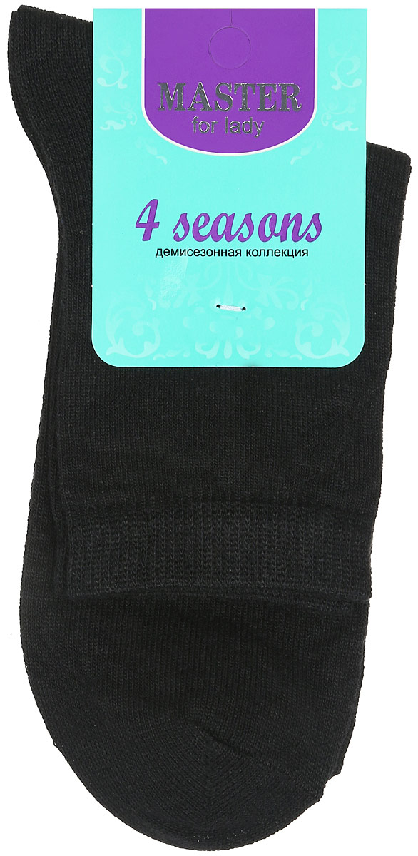 Носки женские Master Socks, цвет: черный. 55060. Размер 2355060 Носки женские Master Socks, цвет: черный. 55060. Размер 2355060Удобные носки Master Socks, изготовленные из высококачественного комбинированного материала, очень мягкие и приятные на ощупь, позволяют коже дышать. Эластичная резинка плотно облегает ногу, не сдавливая ее, обеспечивая комфорт и удобство. Носки с паголенком классической длины. Практичные и комфортные носки великолепно подойдут к любой вашей обуви.