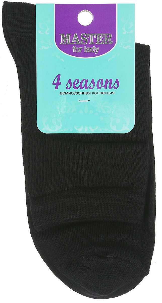 Носки женские Master Socks, цвет: черный. 55001. Размер 2555001 Носки женские Master Socks, цвет: черный. 55001. Размер 2555001Удобные носки Master Socks, изготовленные из высококачественного комбинированного материала, очень мягкие и приятные на ощупь, позволяют коже дышать. Эластичная резинка плотно облегает ногу, не сдавливая ее, обеспечивая комфорт и удобство. Носки с паголенком классической длины. Практичные и комфортные носки великолепно подойдут к любой вашей обуви.