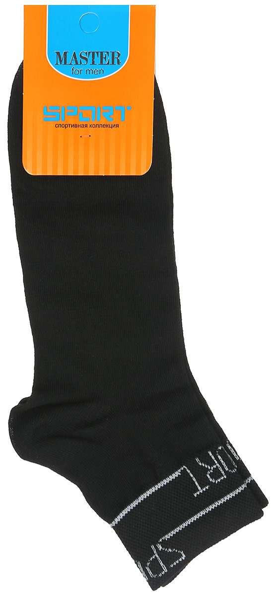 Носки мужские Master Socks, цвет: черный. 58903. Размер 2558903 Носки мужские Master Socks, цвет: черный. 58903. Размер 2558903Удобные носки Master Socks, изготовленные из высококачественного комбинированного материала, очень мягкие и приятные на ощупь, позволяют коже дышать. Эластичная резинка плотно облегает ногу, не сдавливая ее, обеспечивая комфорт и удобство. Носки с укороченным паголенком и надписью Sports на верхней части носка. Удобные и комфортные носки великолепно подойдут к любой вашей обуви.