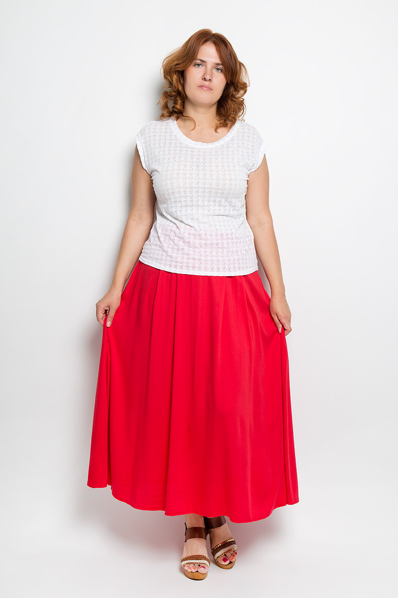 Юбка Milana Style, цвет: красный. 15-05-05. Размер 5215-05-05 Юбка Milana Style, цвет: красный. 15-05-05. Размер 5215-05-05Модная юбка Milana Style, изготовленная из высококачественного хлопкового материала, очень мягкая на ощупь, не раздражает кожу и хорошо вентилируется. Модель макси длины на широком поясе с посадкой на талии, застегивается на потайную молнию в боковом шве. Стильная юбка модной длины позволит вам создать неповторимый женственный образ. В таком наряде вы, безусловно, привлечете восхищенные взгляды окружающих.