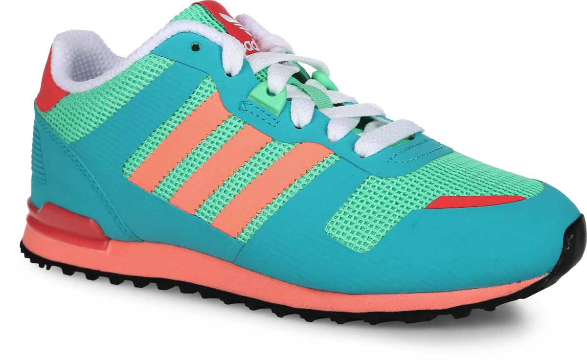 Кроссовки детские adidas Originals ZX 700, цвет: бирюзовый, мятный. S78741. Размер 2,5 (22)S78741 Кроссовки детские adidas Originals ZX 700, цвет: бирюзовый, мятный. S78741. Размер 2,5 (22)S78741Яркие детские кроссовки ZX 700 от adidas Originals придутся по душе вашему ребенку. Верх, выполненный из сетчатого текстиля, дополнен бесшовными накладками из ПВХ, на заднике - вставкой из искусственного нубука. Модель оформлена на заднике фирменной нашивкой, на язычке - логотипом бренда. Классическая шнуровка надежно фиксирует модель на ноге. Подкладка из текстиля не натирает. Амортизирующая дышащая стелька OrthoLite из материала ЭВА с текстильной поверхностью, благодаря специальному составу, препятствует распространению бактерий, вызывающих запах. Литая промежуточная подошва из легкого материала ЭВА обеспечивает оптимальную амортизацию.Резиновая подошва с протектором гарантирует идеальное сцепление с любыми поверхностями. В таких кроссовках ногам вашего ребенка будет комфортно и уютно.