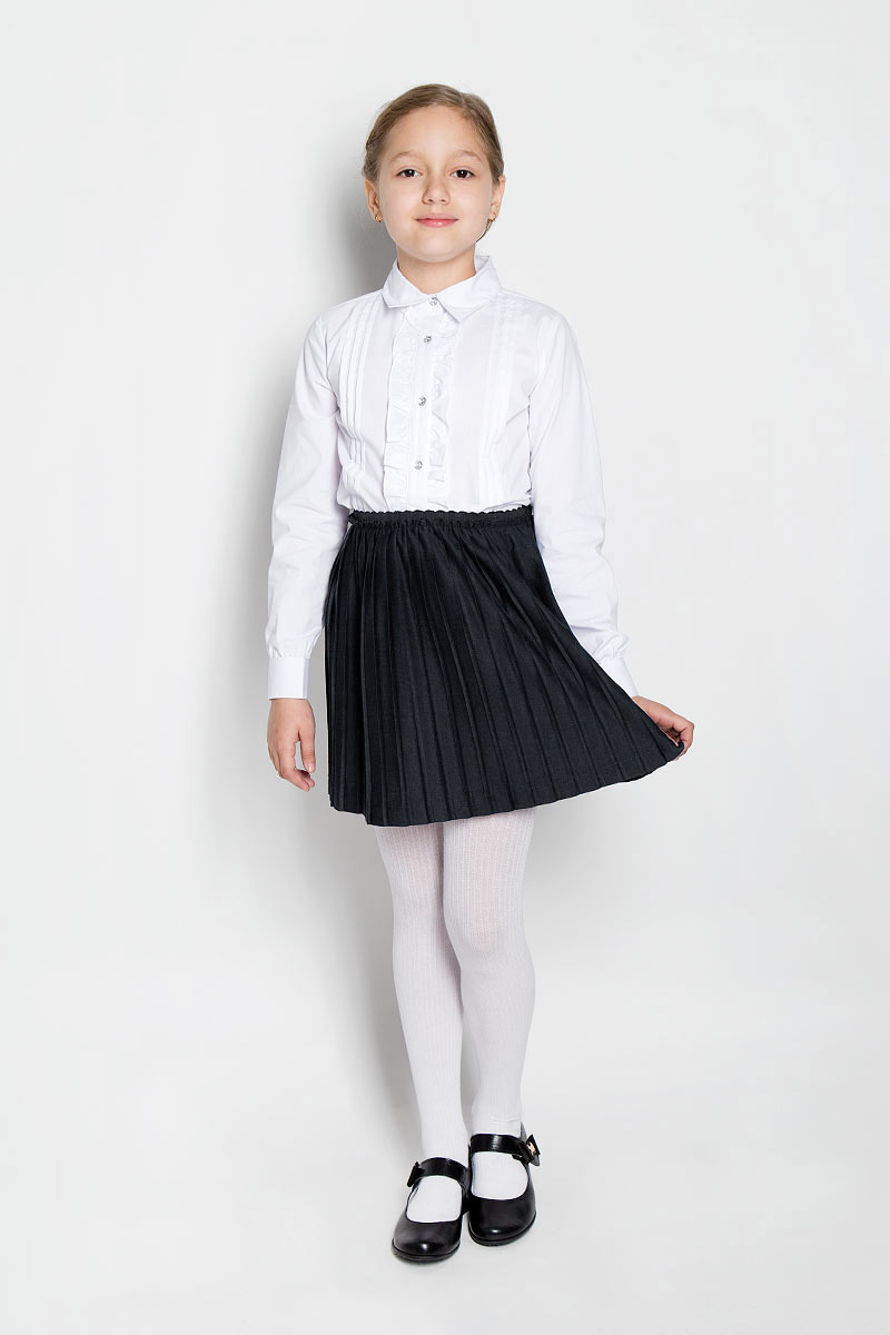 Юбка для девочки Scool, цвет: черный. 364058. Размер 140, 10 лет364058 Юбка для девочки Scool, цвет: черный. 364058. Размер 140, 10 лет364058Стильная юбка для девочки Scool идеально подойдет для школьных будней и праздников. Изготовленная из высококачественного полиэстера, она необычайно мягкая и приятная на ощупь, не сковывает движения, обеспечивает необходимую воздухопроницаемость и не раздражает даже самую нежную и чувствительную кожу ребенка, обеспечивая ему наибольший комфорт.Юбка-гофре на талии имеет широкий эластичный пояс. Изделие дополнено непрозрачным подъюбником. В сочетании с любым верхом эта юбка выглядит строго, красиво и очень эффектно.