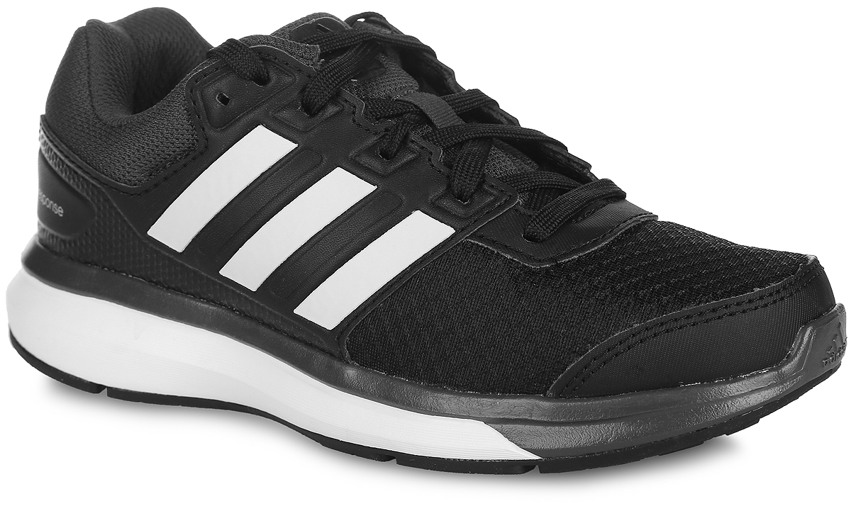 Кроссовки для бега детские adidas Performance Response K, цвет: черный. S74514. Размер 2 (21,5)S74514 Кроссовки для бега детские adidas Performance Response K, цвет: черный. S74514. Размер 2 (21,5)S74514Детские кроссовки для бега Response K от adidas Performance выполнены из дышащего сетчатого текстиля и дополнены вставками из искусственной кожи для дополнительной поддержки. По бокам обувь оформлена тремя фирменными полосками, на язычке, заднике и мыске - логотипом бренда. Классическая шнуровка надежно зафиксирует изделие на стопе. Текстильная подкладка предотвратит натирание и гарантирует уют. Стелька OrthoLite, изготовленная из ЭВА материала с текстильной поверхностью, обеспечивает хорошую вентиляцию и защищает от образования бактерий, грибка и неприятного запаха. Технология adiPrene + создает максимальное усилие в области носка в момент отталкивания. Подошва из резины с технологией adiWear повышает срок службы и функциональность обуви. Torson System предназначена для поддержки средней части стопы. Рельефное основание подошвы гарантирует уверенное сцепление с любой поверхностью.