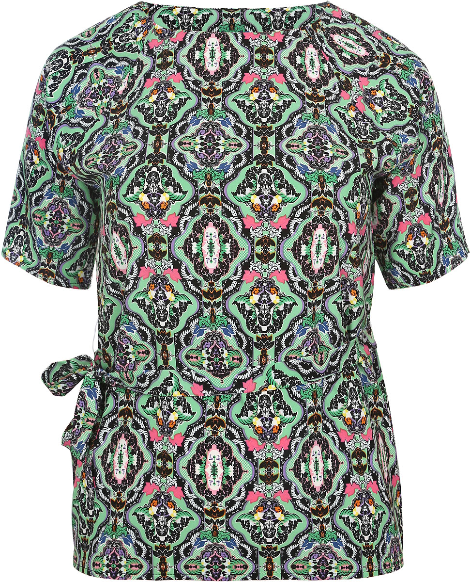 Блузка женская Milana Style, цвет: зеленый, мультиколор. 931м. Размер XXXL (54)931м Блузка женская Milana Style, цвет: зеленый, мультиколор. 931м. Размер XXXL (54)931мСтильная женская блузка Milana Style, выполненная из эластичного полиэстера с добавлением вискозы, подчеркнет ваш уникальный стиль и поможет создать оригинальный женственный образ.Блузка с рукавами-реглан до локтя и круглым вырезом горловины дополнена узким текстильным поясом в тон изделия. Модель украшена мелким орнаментом. Такая блузка идеально подойдет для жарких летних дней. Легкая и удобная блузка будет дарить вам комфорт в течение всего дня и послужит замечательным дополнением к вашему гардеробу.