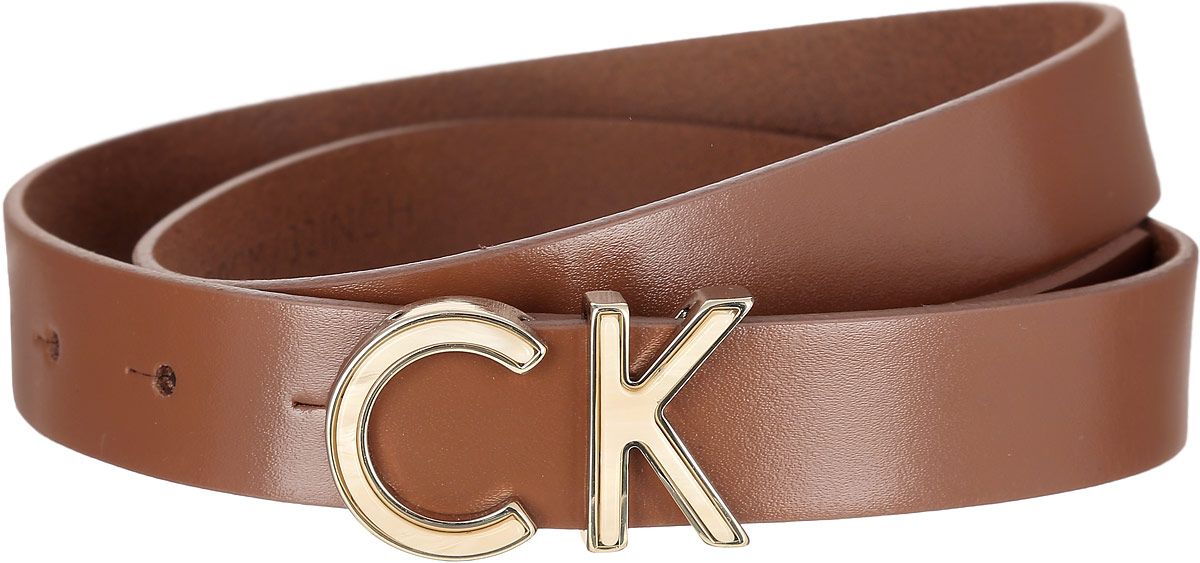 Ремень женский Calvin Klein, цвет: коричневый. K60K601620_2240. Размер 8591/0219/888 Ремень женский Calvin Klein, цвет: коричневый. K60K601620_2240. Размер 8591/0219/888Стильный женский ремень Calvin Klein станет великолепным дополнением к любому образу.Ремень изготовлен из натуральной кожи и оформлен декоративной пряжкой в виде букв CK. Ширина изделия дает возможность эффективно применять его с джинсами, брюками или верхней одеждой. Длина ремня регулируется. В комплект входит фирменный чехол.Такой ремень шикарно дополнит образ и не перегрузит его лишними деталями, а также позволит вам подчеркнуть свой вкус и индивидуальность.