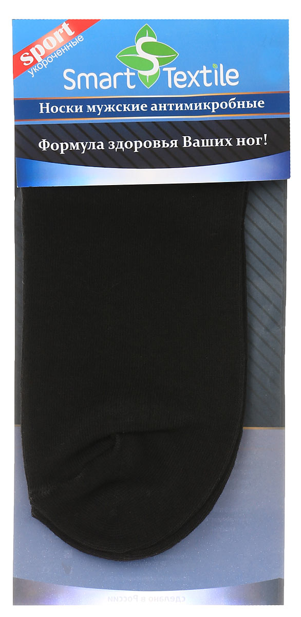 Носки мужские Smart Textile Гигиена-грибок, противогрибковые и антимикробные, цвет: черный. Н417. Размер 31Н417 Носки мужские Smart Textile Гигиена-грибок, противогрибковые и антимикробные, цвет: черный. Н417. Размер 31Н417Удобные, укороченные мужские носки Smart Textile Гигиена-грибок, изготовленные из высококачественного комбинированного материала, идеально подойдут вам. Носки выполнены из эластичного хлопка с добавлением полиамида, что позволяет им легко тянуться, делая их комфортными в носке. Эластичная резинка плотно облегает ногу, не сдавливая ее, обеспечивая комфорт и удобство. Усиленная пятка и мысок обеспечивают надежность и долговечность. Противогрибковые носки Гигиена-грибок обладают специальными свойствами, благодаря дополнительной обработке швейцарским препаратом Sanitized Ag. Препарат Sanitized Ag разработан в Швейцарии, не вызывает раздражения кожи. Данный противогрибковый препарат, которым пропитаны текстильные волокна, выделяется из ткани, пока вы носите носки, благодаря чему обеспечивается надежная защита от болезнетворных микроорганизмов в течение длительного времени. Такие носки надежно защитят ваши ногти, пальцы и ступни ног от грибковых и гнойничковых заболеваний. Носки Гигиена-грибок способны уменьшить неприятный запах пота от ног при продолжительном ношении плотной, не дышащей обуви.
