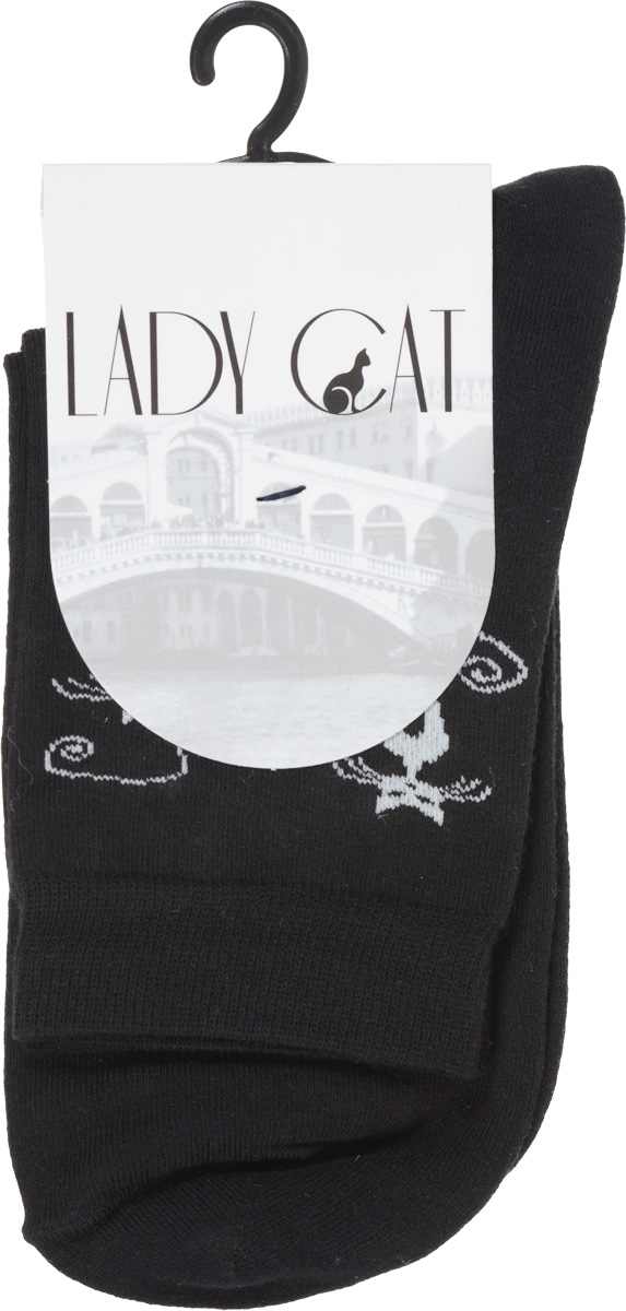 Носки женские Lady Cat, цвет: черный. М 3001-16. Размер 1 (35/37)М 3001-16 Носки женские Lady Cat, цвет: черный. М 3001-16. Размер 1 (35/37)М 3001-16Удобные женские носки Lady Cat, изготовленные из высококачественного материала, очень мягкие и приятные на ощупь, позволяют коже дышать. Эластичная резинка плотно облегает ногу, не сдавливая ее, обеспечивая комфорт и удобство. Носки со стандартным паголенком оформлены забавным принтом в виде кошек.Удобные и комфортные носки великолепно подойдут к любой вашей обуви.