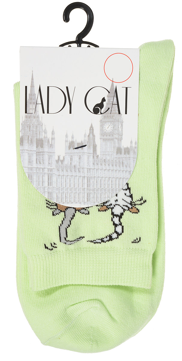 Носки женские Lady Cat, цвет: светло-зеленый. М 3002. Размер 1 (35/37)М 3002 Носки женские Lady Cat, цвет: светло-зеленый. М 3002. Размер 1 (35/37)М 3002Удобные женские носки Lady Cat, изготовленные из высококачественного комбинированного материала, очень мягкие и приятные на ощупь, позволяют коже дышать. Эластичная резинка плотно облегает ногу, не сдавливая ее, обеспечивая комфорт и удобство. Носки со стандартным паголенком оформлены принтом в виде забавных кошечек.Удобные и комфортные носки великолепно подойдут к любой вашей обуви.