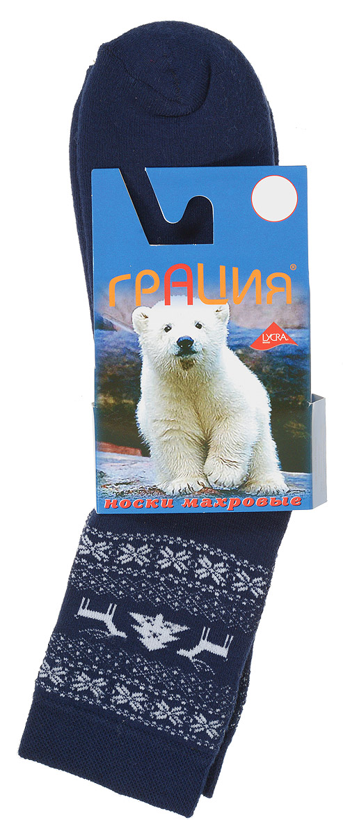 Носки женские Грация, цвет: темно-синий, белый. М 1082. Размер 1 (35/37)М 1082 Носки женские Грация, цвет: темно-синий, белый. М 1082. Размер 1 (35/37)М 1082Женские теплые носки Грация, изготовленные из высококачественного комбинированного материала, очень мягкие и приятные на ощупь, позволяют коже дышать. Эластичная резинка плотно облегает ногу, не сдавливая ее, обеспечивая комфорт и удобство. Махровые носки со стандартным паголенком, который оформлен оригинальным орнаментом.Удобные и комфортные носки великолепно подойдут к любой вашей обуви.