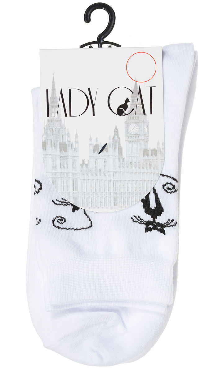 Носки женские Lady Cat, цвет: белый. М 3001. Размер 2 (38/40)М 3001 Носки женские Lady Cat, цвет: белый. М 3001. Размер 2 (38/40)М 3001Удобные женские носки Lady Cat, изготовленные из высококачественного материала, очень мягкие и приятные на ощупь, позволяют коже дышать. Эластичная резинка плотно облегает ногу, не сдавливая ее, обеспечивая комфорт и удобство. Носки со стандартным паголенком оформлены забавным принтом в виде кошек.Удобные и комфортные носки великолепно подойдут к любой вашей обуви.
