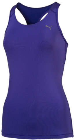 Майка для фитнеса женская Puma Essential Rb Tank, цвет: синий. 51395810. Размер L (48)51395810 Майка для фитнеса женская Puma Essential Rb Tank, цвет: синий. 51395810. Размер L (48)51395810Майка Puma Essential RB Tank изготовлена с использованием высокофункционального материала dryCELL, который отводит влагу, поддерживает тело сухим и гарантирует комфорт во время активных тренировок и занятий спортом. Встроенное внутреннее бра обеспечивает легкую поддержку и плотное прилегание. Плечевые лямки обеспечивают отличную посадку, а эластичная резинка снизу - дополнительную поддержку. Гладкая спинка-борцовка для неограниченной свободы движения. Майка декорирована логотипом из светоотражающего материала для безопасности в темное время суток.