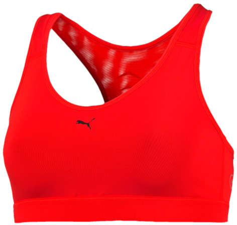 Топ-бра для фитнеса Puma Pwrshape Cardio, цвет: красный. 51396308. Размер XS (42)513963_08 Топ-бра для фитнеса Puma Pwrshape Cardio, цвет: красный. 51396308. Размер XS (42)513963_08Спортивный топ-бра Pwrshape Cardio изготовлен с использованием высокофункционального материала dryCELL, который отводит влагу, поддерживает тело сухим и гарантирует комфорт во время активных тренировок и занятий спортом. Модель имеет литые чашечки из ячеистого материала и вставку сзади из сетчатого материала, что обеспечивает отличную поддержку груди и циркуляцию воздуха. Удобный крой изделия и эластичный материал лямок не стесняет движений и обеспечивает идеальную посадку по фигуре, как и отделка низа полосой из плотного эластичного материала, благодаря которой бюстгальтер легко надевается и снимается.