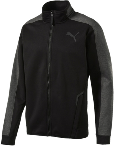Толстовка мужская Puma Tech Fleece Fz Mock, цвет: черный. 51459301. Размер S (46)514593_01 Толстовка мужская Puma Tech Fleece Fz Mock, цвет: черный. 51459301. Размер S (46)514593_01Модель изготовлена с использованием высокофункциональной технологии warmCell, которая благодаря дышащим свойствам материала удерживает тепло и сохраняет оптимальную температуру вашего тела даже в холодную погоду. Мягкий начес на изнанке создает дополнительный комфорт и уют. Подкладка из флиса вафельной структуры там, где это больше всего необходимо, не только не даст вам замерзнуть, но и обеспечит отличную вентиляцию. Два боковых кармана отделаны тесьмой и снабжены застежками-молниями. Высокий ворот с клапаном, закрывающим застежку-молнию спереди, надежно защитит ваш подбородок и шею от холода. Изделие декорировано логотипом Puma из светоотражающего материала, что обеспечивает вашу безопасность в темное время суток, а также имеет логотип WarmCell, нанесенный методом термопечати на подол сзади слева. Фасон со стандартной посадкой по фигуре дополнен удлиненным задним подолом, надежно закрывающим поясницу даже во время самых активных движений.