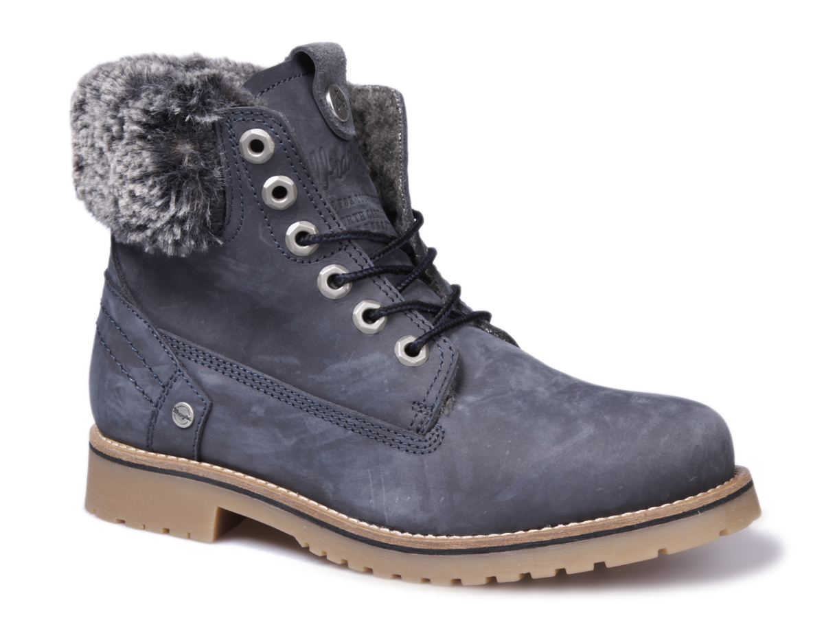 Ботинки женские Wrangler Creek Alaska Nubuck, цвет: серо-синий. WL162704M-17. Размер 41WL162704M-17 Ботинки женские Wrangler Creek Alaska Nubuck, цвет: серо-синий. WL162704M-17. Размер 41WL162704M-17Стильные женские ботинки Creek Alaska Nubuck от Wrangler выполнены из натурального нубука и оформлены меховыми отворотами. Подкладка и стелька из искусственного меха не дадут ногам замерзнуть. Шнуровка надежно зафиксирует модель на ноге. Подошва дополнена рифлением.