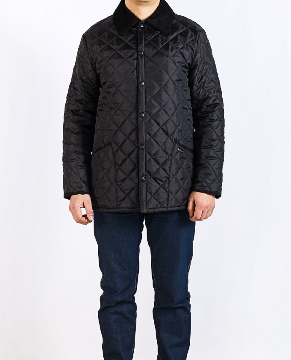 Куртка мужская Montana, цвет: черный. 22306 B. Размер XXL (54)22306 B Куртка мужская Montana, цвет: черный. 22306 B. Размер XXL (54)22306 BСтильная мужская куртка Montana превосходно подойдет для прохладных дней. Куртка выполнена из полиэстера, отлично защищает от дождя и ветра. Воротник выполнен из вельветовой ткани. Модель классического прямого кроя с длинными рукавами и отложным воротником застегивается на крупные кнопки спереди. Изделие дополнено двумя накладными карманами а также двумя внутренними карманами на застежках-молниях. Куртка оформлена стегаными узором.