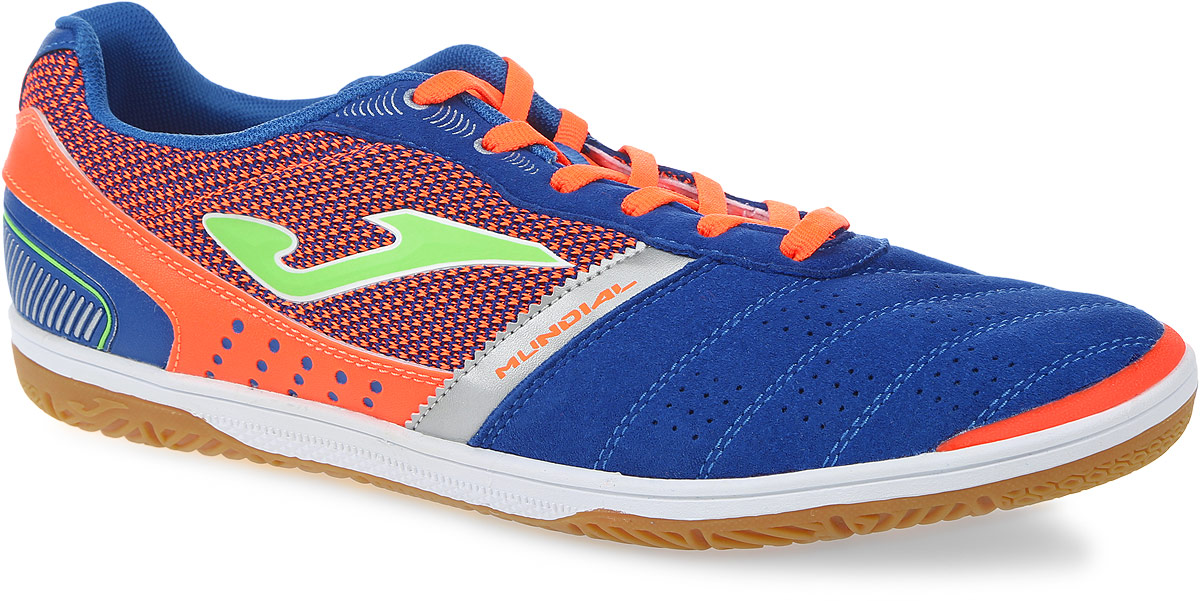 Кроссовки мужские Joma Mundial, цвет: синий. MUNW.604.IN. Размер 9 (42,5)MUNW.604.IN Кроссовки мужские Joma Mundial, цвет: синий. MUNW.604.IN. Размер 9 (42,5)MUNW.604.INМодель с современным дизайном, обладающая максимальной гибкостью. В изделии используется микрофибра, основным свойством которой является легкость, что идеально подходит для футболистов, обеспечивает отличный контакт с мячом. Классическая шнуровка надежно зафиксирует изделие на ноге.Удобные кроссовки - незаменимая вещь в гардеробе спортсмена.
