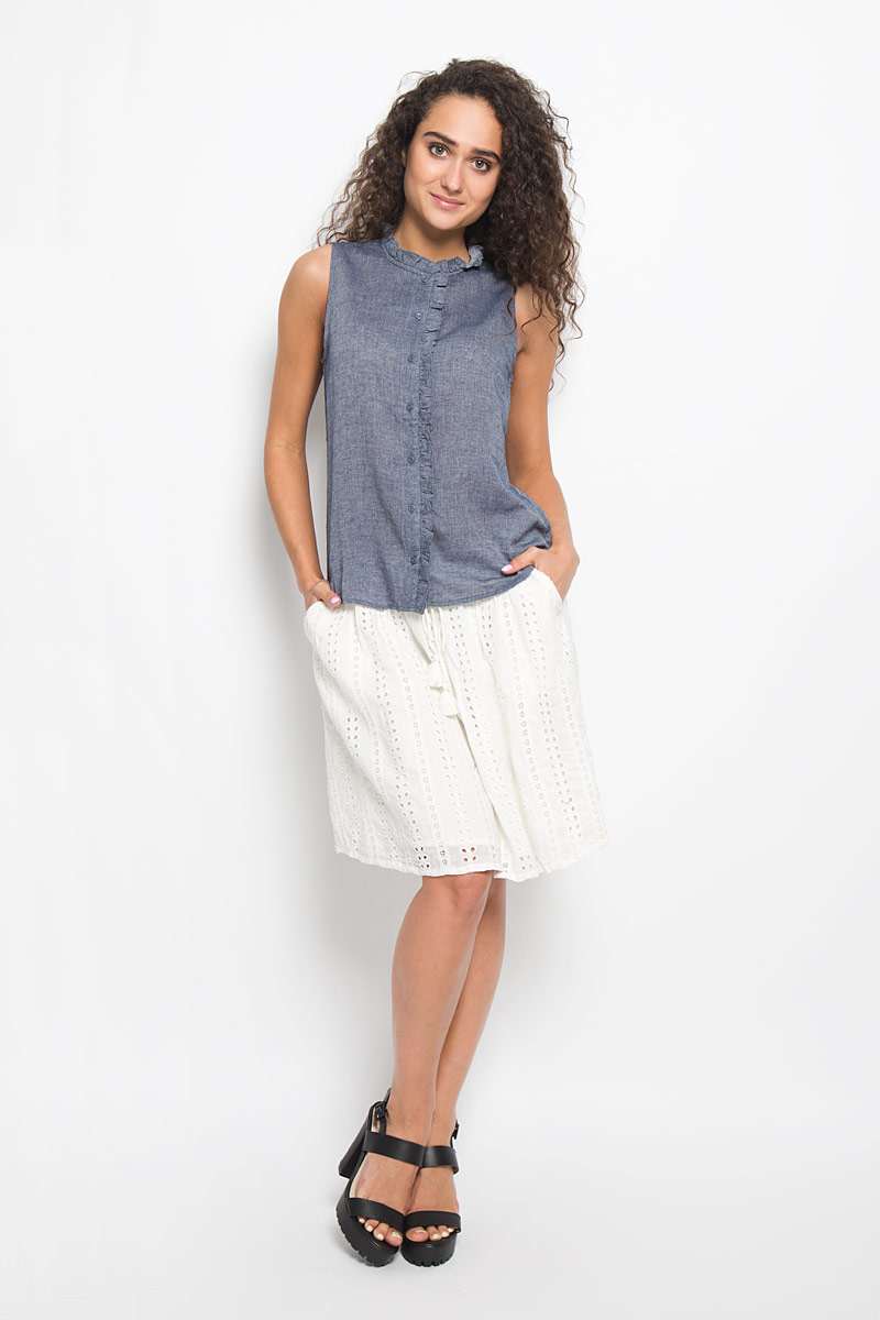 Блузка женская Tom Tailor Denim, цвет: синий джинс. 2032250.00.71_1000. Размер L (48)2032250.00.71_1000 Блузка женская Tom Tailor Denim, цвет: синий джинс. 2032250.00.71_1000. Размер L (48)2032250.00.71_1000Очаровательная женская блуза Tom Tailor, выполненная из высококачественного хлопка, подчеркнет ваш уникальный стиль и поможет создать оригинальный женственный образ.Модная блузка выглядит очень стильно. Модель оформлена пуговицами-застежками и кантом. Такая блузка будет дарить вам комфорт в течение всего дня и послужит замечательным дополнением к вашему гардеробу.