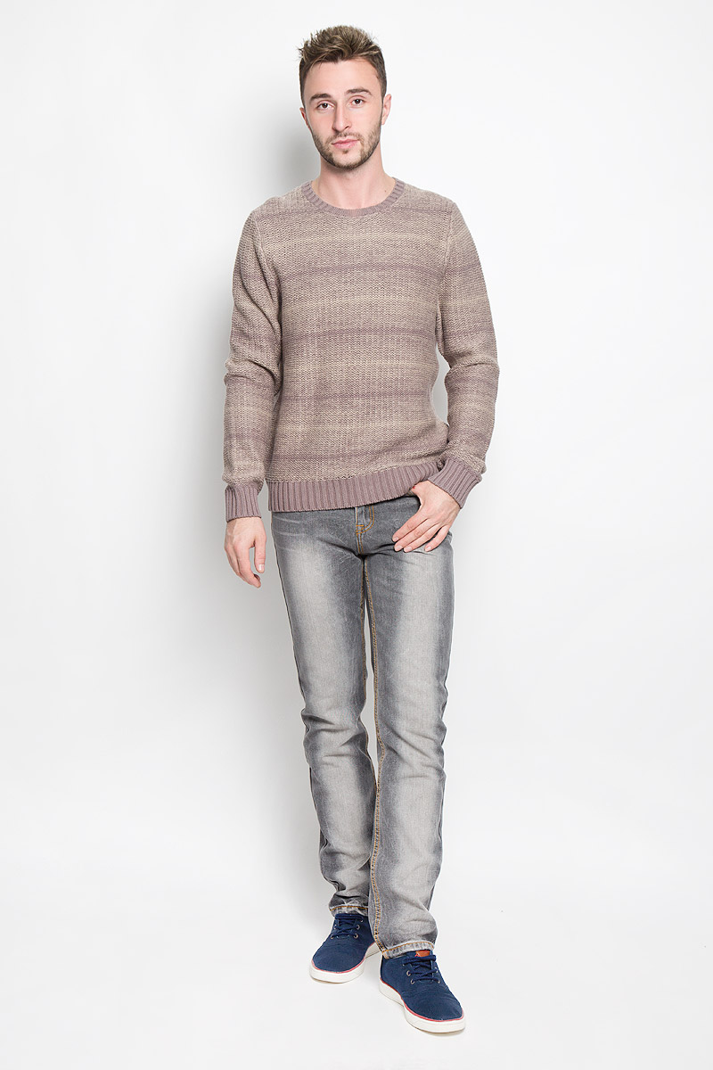 Джемпер мужской Sela, цвет: коричневый. JR-214/845-6424. Размер XXL (54)JR-214/845-6424 Джемпер мужской Sela, цвет: коричневый. JR-214/845-6424. Размер XXL (54)JR-214/845-6424Теплый мужской джемпер SELA выполненный из хлопковой пряжи согреет вас в прохладную погоду, и подчеркнет ваш стиль. Модель с круглым вырезом горловины выполнена из очень мягкого и приятного материала. Низ изделия, манжеты и горловина связаны резинкой.Лаконичный дизайн и совершенство стиля подчеркнут вашу индивидуальность.