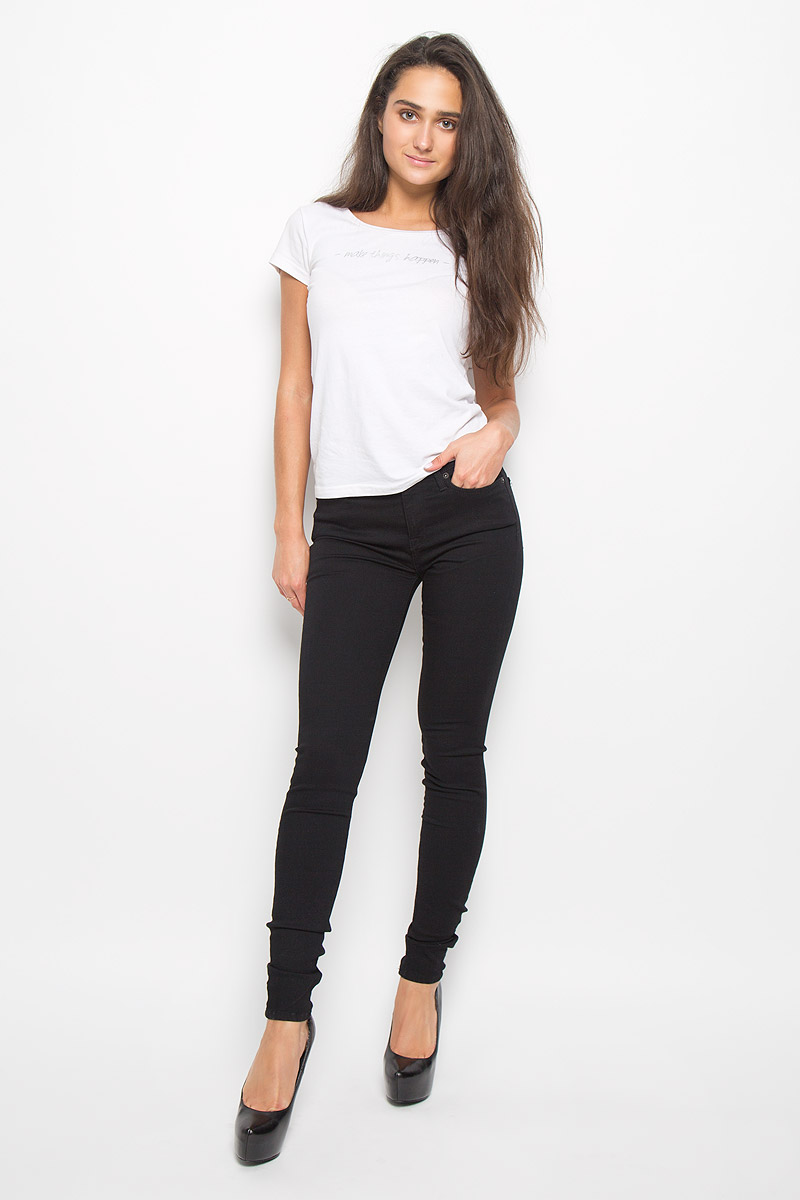 Джинсы женские Selected Femme, цвет: черный. 16049133. Размер 28-32 (44/46-32)16049133_Black Denim Джинсы женские Selected Femme, цвет: черный. 16049133. Размер 28-32 (44/46-32)16049133_Black DenimСтильные женские джинсы Selected Femme подчеркнут ваш уникальный стиль и помогут создать оригинальный женственный образ. Модель выполнена из высококачественного эластичного хлопка с добавлением вискозы и полиэстера. Материал мягкий и приятный на ощупь, не сковывает движения и позволяет коже дышать.Джинсы-скинни с завышенной посадкой застегиваются на пуговицу в поясе и ширинку на застежке-молнии. На поясе предусмотрены шлевки для ремня. Джинсы имеют классический пятикарманный крой: спереди модель оформлена двумя втачными карманами и одним маленьким накладным кармашком, а сзади - двумя накладными карманами. Эти модные и в тоже время комфортные джинсы послужат отличным дополнением к вашему гардеробу.
