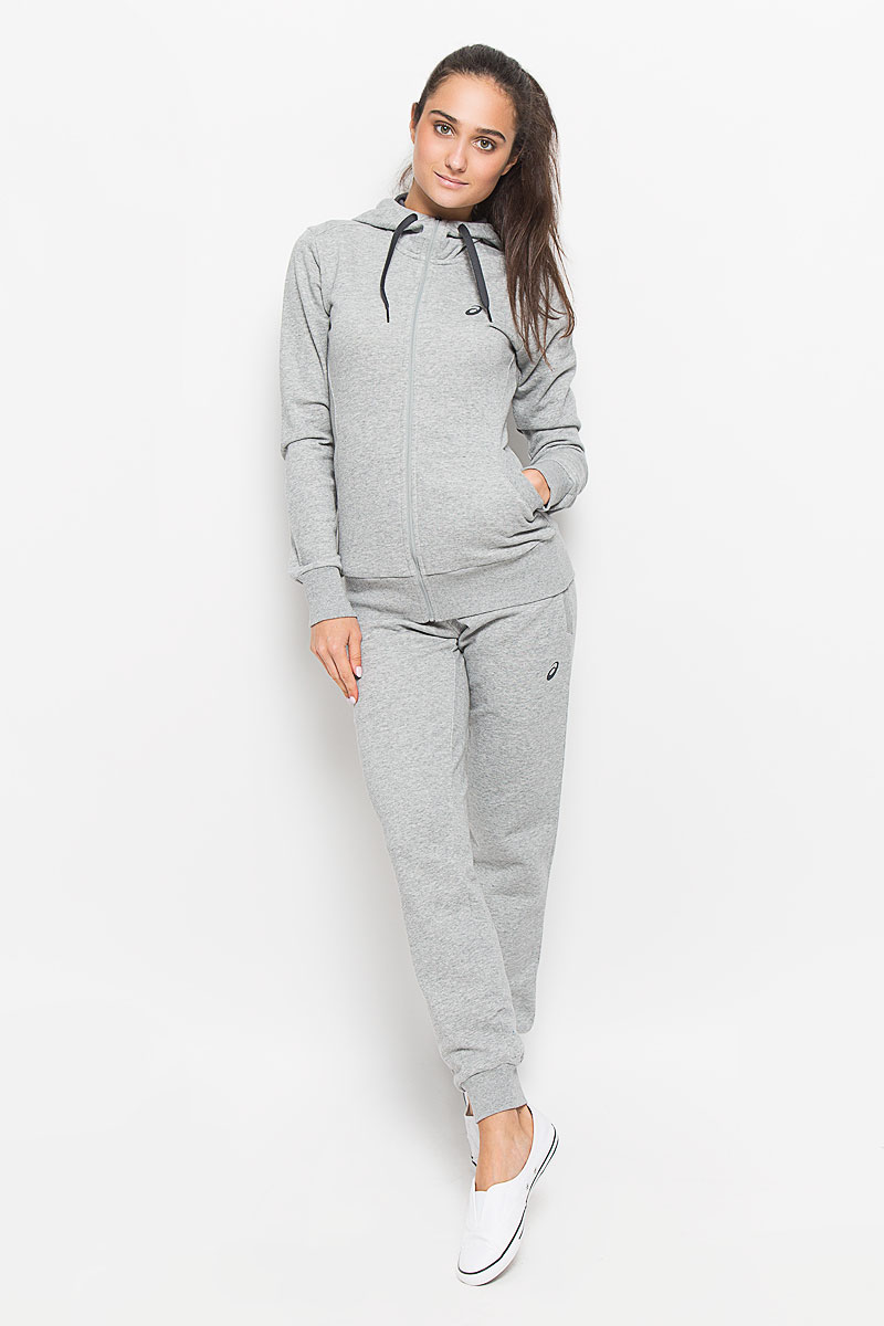 Тостовка женская Asics Fz Knit Hoodie, цвет: серый меланж. 134778-0714. Размер M (44/46)134778-0714 Тостовка женская Asics Fz Knit Hoodie, цвет: серый меланж. 134778-0714. Размер M (44/46)134778-0714Стильная и уютная женская толстовка Asics Fz Knit Hoodie, изготовленная из хлопка с добавлением полиэстера, мягкая и приятная на ощупь, обладает хорошей гигроскопичностью и позволяет коже дышать.Модель с капюшоном и длинными рукавами застегивается на застежку-молнию. Объем капюшона регулируется при помощи шнурка-кулиски. Манжеты рукавов и низ толстовки оснащены эластичными резинками. Низ рукавов дополнен небольшими разрезами для пальцев. Спереди толстовка оформлена термоаппликацией в виде логотипа бренда и дополнена двумя втачными карманами.Эта толстовка - настоящее воплощение комфорта, она послужит отличным дополнением к вашему гардеробу. В ней вы будете чувствовать себя уютно и уверенно.