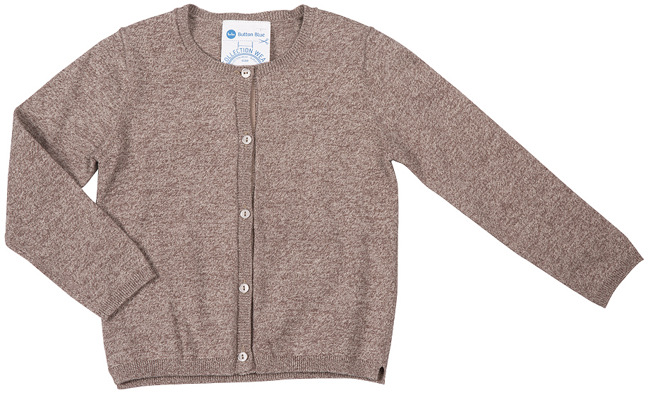 Кардиган для девочки Button Blue, цвет: бежевый меланж. 216BBGC35022100. Размер 116, 6 лет216BBGC35022100 Кардиган для девочки Button Blue, цвет: бежевый меланж. 216BBGC35022100. Размер 116, 6 лет216BBGC35022100Стильный кардиган Button Blue, изготовленный из хлопка и нейлона, станет отличным дополнением к гардеробу вашей девочки. Материал изделия приятный на ощупь, не сковывает движений, обеспечивая наибольший комфорт.Модель с круглым вырезом горловины и длинными рукавами застегивается на шесть металлических пуговиц. Горловина, манжеты рукавов, планка и низ кардигана связаны резинкой. Нижняя часть модели по боковым швам дополнена небольшими разрезами.