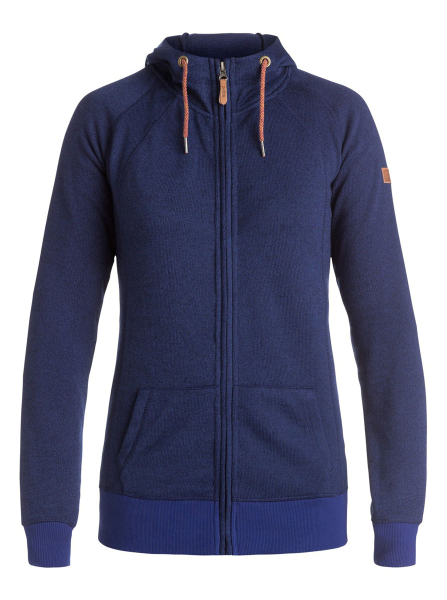 Толстовка женская Roxy Resin Knit, цвет: синий. ERJFT03316-BSQ0. Размер S (42/44)ERJFT03316-BSQ0 Толстовка женская Roxy Resin Knit, цвет: синий. ERJFT03316-BSQ0. Размер S (42/44)ERJFT03316-BSQ0Женская толстовка с фиксированным капюшоном на утяжке выполнена из высококачественного материала..Карманы с теплой подкладкой.Плоская декоративная строчка.