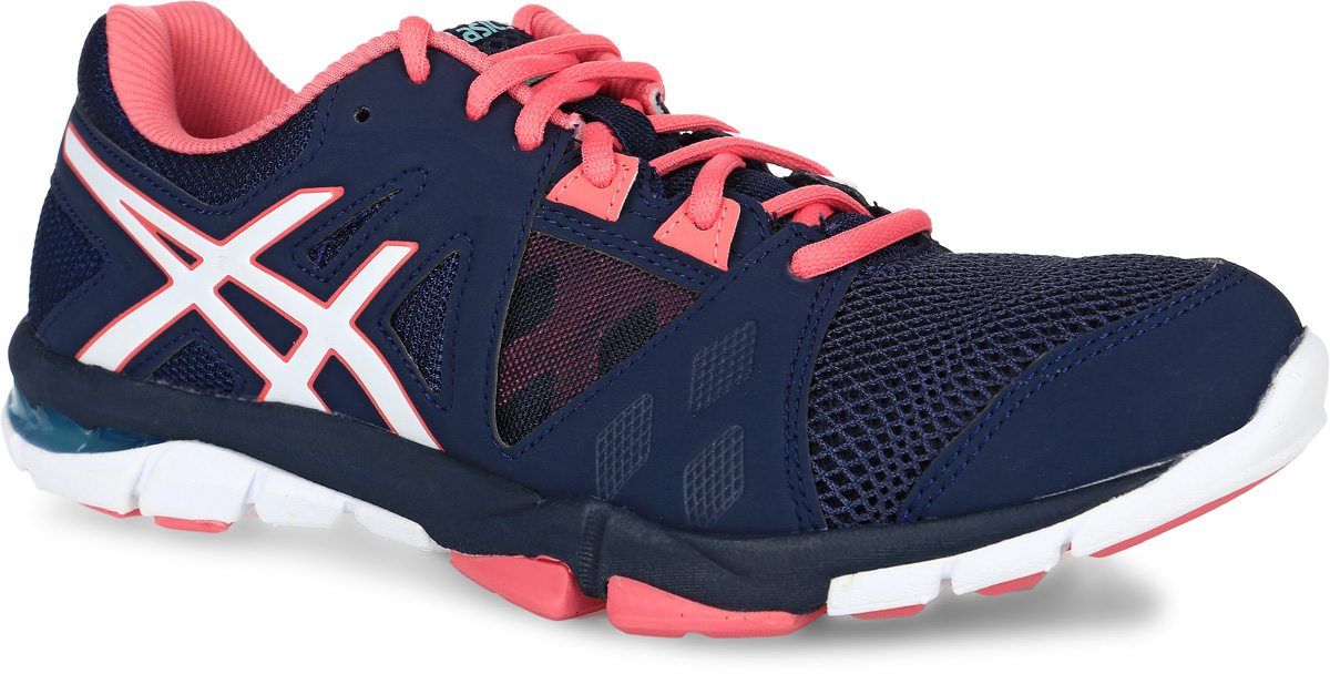 Кроссовки для фитнеса женские Asics Gel-Craze Tr 3, цвет: темно-синий, оранжевый. S653Y-5801. Размер 7H (37,5)S653Y-5801 Кроссовки для фитнеса женские Asics Gel-Craze Tr 3, цвет: темно-синий, оранжевый. S653Y-5801. Размер 7H (37,5)S653Y-5801Кроссовки Gel-Craze Tr 3 от asics помогут вам извлечь максимум из тренировок. Тренажеры, упражнения в партере, групповые занятия и поднятие весов — любые тренировки станут более комфортными. Уплотненный носок упростит боковые перемещения и повороты, придаст устойчивость при движениях из стороны в сторону. Усиленная устойчивая платформа и жесткая пятка помогают в приседаниях и поднятии весов. Гелевая амортизация позволяет заниматься и на кардиотренажерах. Кроссовки, сочетающие амортизацию и поддержку, подойдут для занятий в зале и на улице, с весами и на кардиотренажерах, сделают бег комфортным.