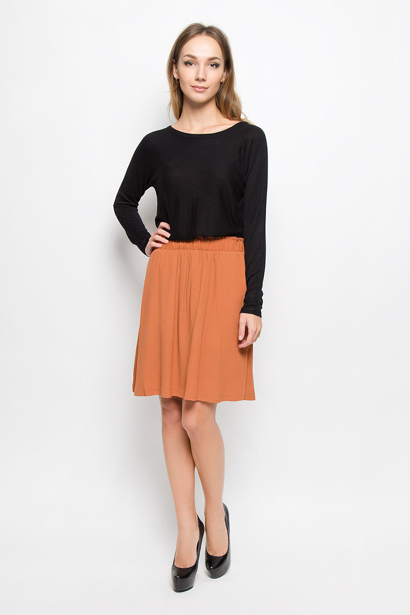 Джемпер женский Vero Moda, цвет: черный. 10158013. Размер L (46)10158013_Black Джемпер женский Vero Moda, цвет: черный. 10158013. Размер L (46)10158013_BlackЖенский джемпер Vero Moda изготовлен из необычайно мягкого и тактильно приятного материала. Изделие не стесняет движений, хорошо пропускает воздух. Однотонная модель с круглым вырезом горловины и длинными рукавами - идеальный вариант для создания образа в стиле Casual. Вырез горловины, манжеты и низ изделия связаны резинкой.Джемпер подарит вам комфорт в течение всего дня!