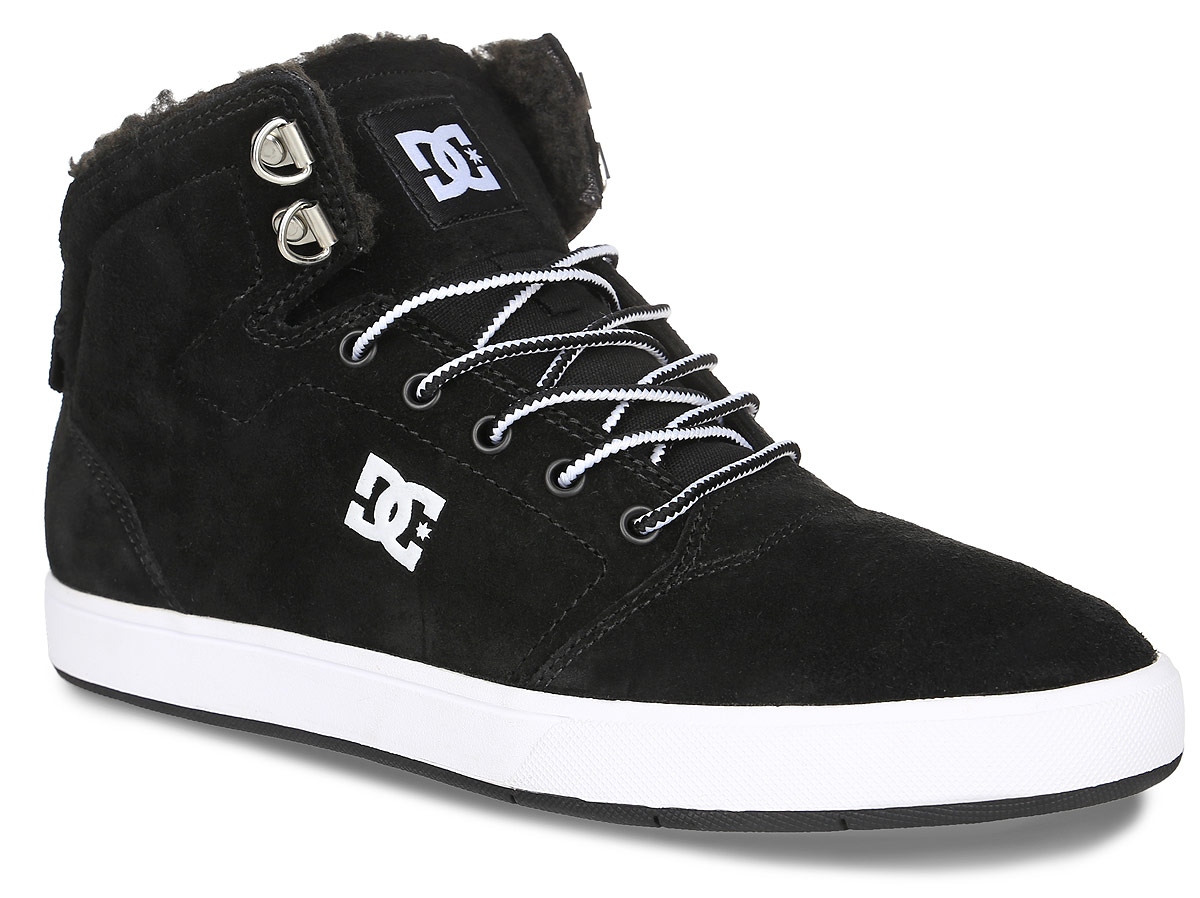 Кеды мужские DC Shoes Crisis High Wnt, цвет: черный. ADYS100116-BKW. Размер 11,5D (45)ADYS100116-BKW Кеды мужские DC Shoes Crisis High Wnt, цвет: черный. ADYS100116-BKW. Размер 11,5D (45)ADYS100116-BKWКеды от DC Shoes выполнены из натурального велюра и оформлены логотипом бренда и прострочкой. На ноге модель фиксируется с помощью шнурков. Внутренняя поверхность и стелька выполнены из искусственной шерсти, которая обеспечит тепло и уют. Подошва из высококачественной резины и дополнена протектором, который гарантирует отличное сцепление с любой поверхностью.