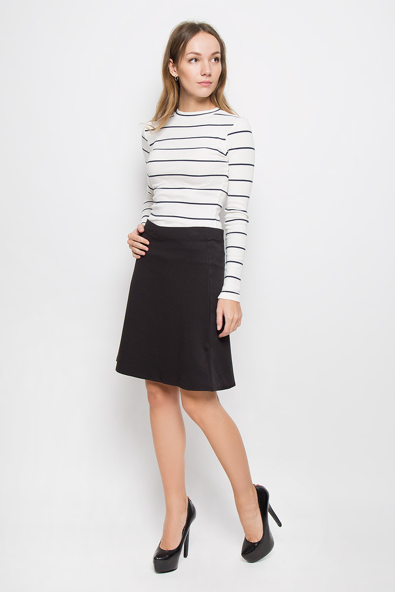 Юбка Tom Tailor Contemporary, цвет: черный. 5513330.00.75_2999. Размер 36 (42)5513330.00.75_2999 Юбка Tom Tailor Contemporary, цвет: черный. 5513330.00.75_2999. Размер 36 (42)5513330.00.75_2999Юбка Tom Tailor Contemporary изготовлена из вискозы с добавлением полиэстера и эластана. Модель трапециевидного кроя дополнена в поясе широкой резинкой.