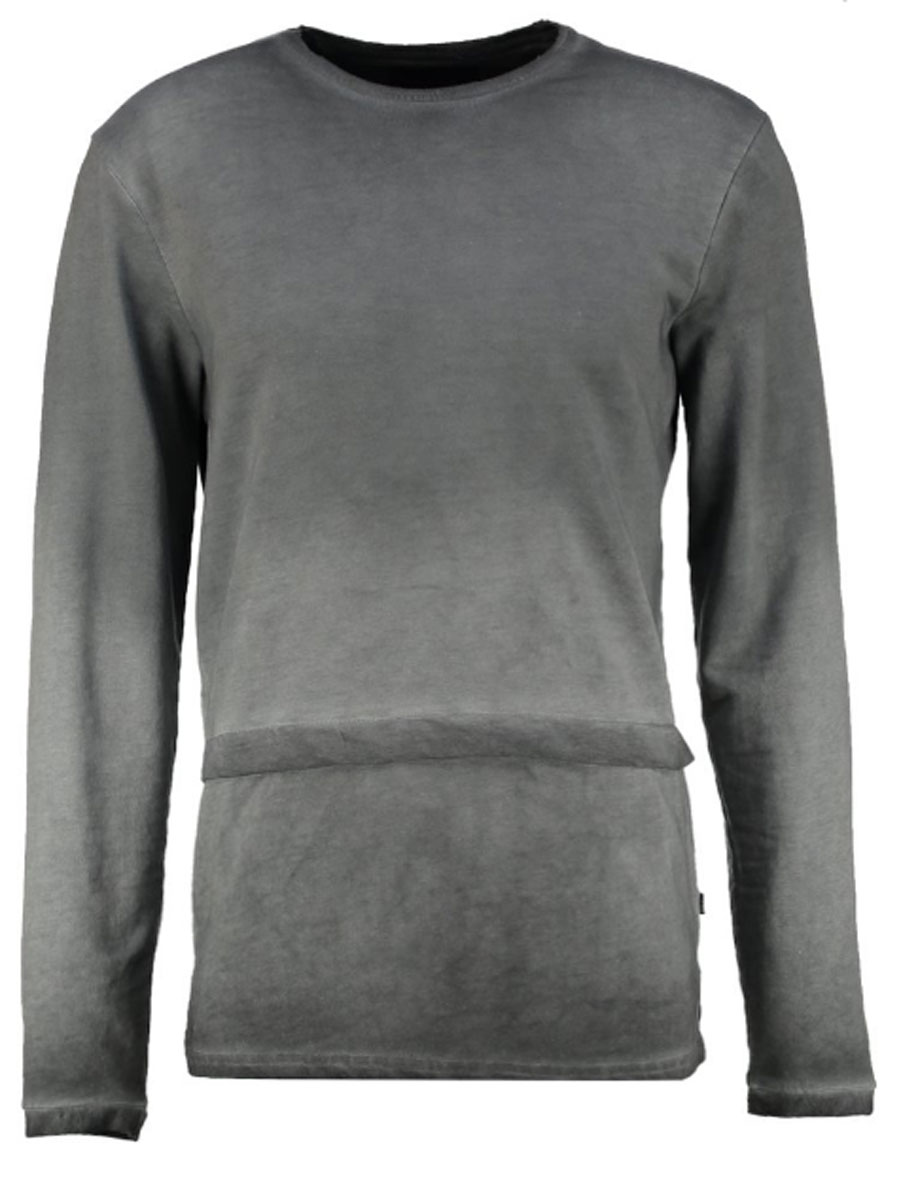 Свитшот мужской Only & Sons, цвет: серый. 22004206. Размер S (44)22004206_Dark Grey Melange Свитшот мужской Only & Sons, цвет: серый. 22004206. Размер S (44)22004206_Dark Grey MelangeМужской свитшот Only & Sons с длинными рукавами и круглым вырезом горловины имеет свободный крой. Свитшот изготовлен из полиэстера с добавлением хлопка. Внутренняя сторона свитшота дополнена мелкими петельками. Изделие имеет оригинальную расцветку с градиентом и украшено декоративным клапаном спереди.