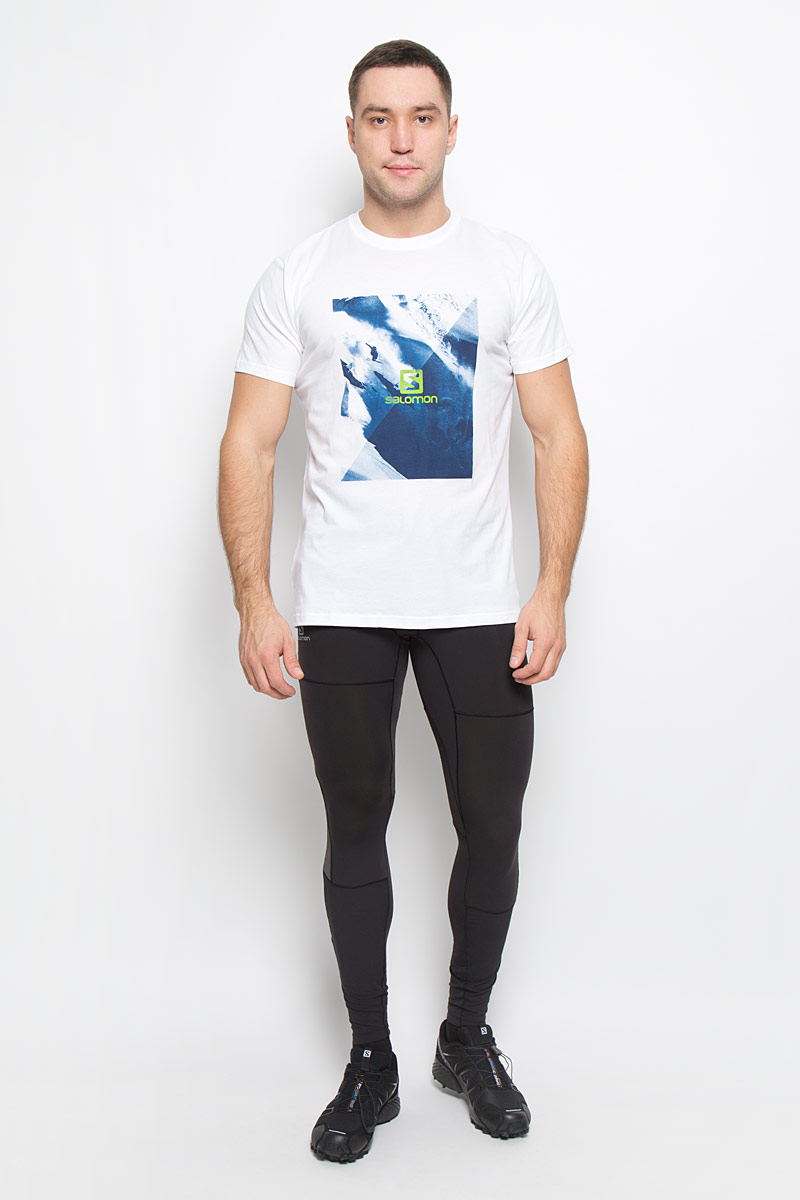 Футболка мужская Salomon Cliffdrop SS Cotton Tee, цвет: белый. L38209000. Размер XL (56/58)L38209000 Футболка мужская Salomon Cliffdrop SS Cotton Tee, цвет: белый. L38209000. Размер XL (56/58)L38209000Мужская футболка Cliffdrop SS Cotton Tee от Salomon поможет создать отличный современный образ. Модель, изготовленная из натурального хлопка, очень мягкая, тактильно приятная, не сковывает движения и позволяет коже дышать.Футболка с круглым вырезом горловины и короткими рукавами оформлена спереди крупным принтом.