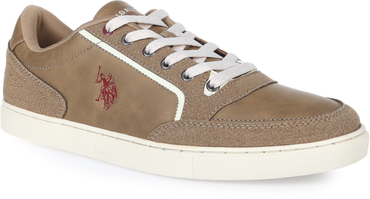 Кеды мужские U.S. Polo Assn., цвет: темно-бежевый. S081SZ033PMSK6USPY121-595. Размер 44 (43)S081SZ033PMSK6USPY121-595 Кеды мужские U.S. Polo Assn., цвет: темно-бежевый. S081SZ033PMSK6USPY121-595. Размер 44 (43)S081SZ033PMSK6USPY121-595Кеды U.S. Polo Assn. выполнены из высококачественной искусственной кожи и искусственной замши. Модель оформлена фирменными надписями и вышивкой с изображением логотипа бренда. Мягкий кант создаст комфорт при ходьбе и предотвратит натирание ноги. На ноге модель фиксируется с помощью шнурков. Внутренняя поверхность выполнена из мягкого сетчатого текстиля, комфортного при движении. Стелька выполнена из мягкого ЭВА-материала с текстильной поверхностью. Подошва изготовлена из прочной и пластичной резины, а ее рифление обеспечит отличное сцепление с любой поверхностью.