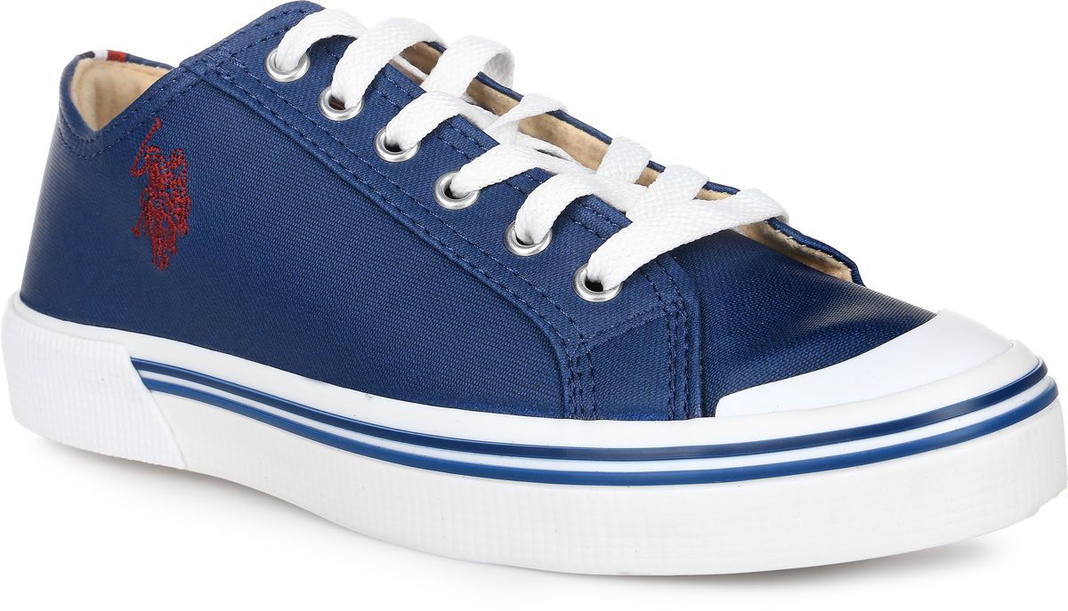 Кеды женские U.S. Polo Assn., цвет: темно-синий. S082SZ033UMCK6ALEX-320. Размер 37 (37)S082SZ033UMCK6ALEX-320 Кеды женские U.S. Polo Assn., цвет: темно-синий. S082SZ033UMCK6ALEX-320. Размер 37 (37)S082SZ033UMCK6ALEX-320Кеды U.S. Polo Assn. выполнены из высококачественной искусственной кожи и оформлены вышивкой с изображение логотипа бренда. Задник оформлен фирменной нашивкой. На ноге модель фиксируется с помощью шнурков. Внутренняя поверхность выполнена из утепленного текстиля, комфортного при движении. Стелька выполнена из мягкого ЭВА-материала с текстильной поверхностью. Подошва изготовлена из высококачественной резины и дополнена протектором, который гарантирует отличное сцепление с любой поверхностью.