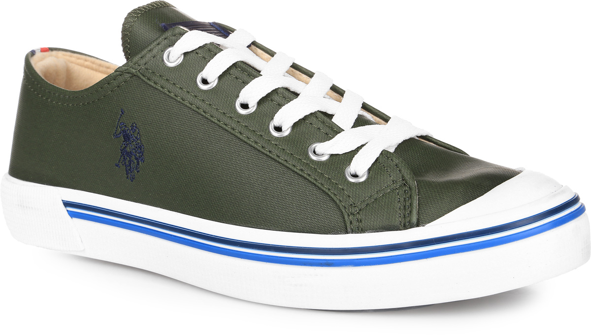 Кеды мужские U.S. Polo Assn., цвет: хаки. S081SZ033UMCK6ALEX-790. Размер 42 (41)S081SZ033UMCK6ALEX-790 Кеды мужские U.S. Polo Assn., цвет: хаки. S081SZ033UMCK6ALEX-790. Размер 42 (41)S081SZ033UMCK6ALEX-790Кеды U.S. Polo Assn. выполнены из искусственной кожи и резины. Модель оформлена вышивкой с логотипом бренда. Задник оформлен фирменной нашивкой и вставкой. На ноге модель фиксируется с помощью шнуровки. Внутренняя поверхность выполнена из утепленного мягкого текстиля. Стелька выполнена из ЭВА-материала с текстильной поверхностью. Подошва изготовлена из прочного и гибкого полиуретана. Подошва оснащена протектором, который гарантирует отличное сцепление с любой поверхностью.