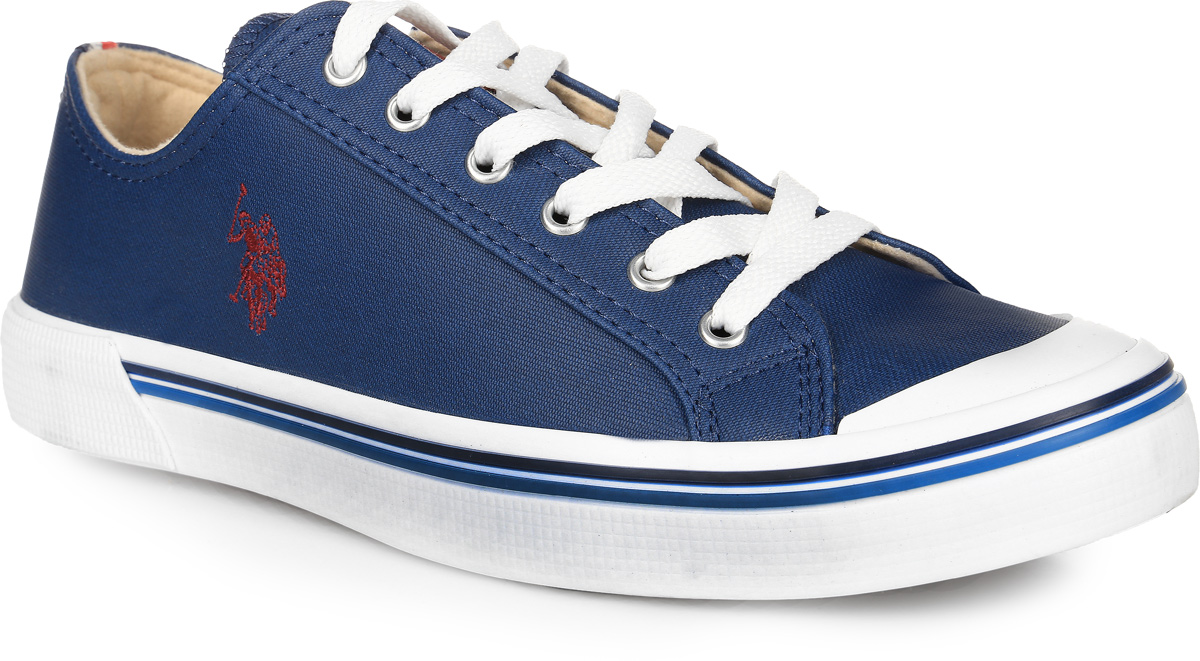 Кеды мужские U.S. Polo Assn., цвет: темно-синий. S081SZ033UMCK6ALEX-320. Размер 42 (41)S081SZ033UMCK6ALEX-320 Кеды мужские U.S. Polo Assn., цвет: темно-синий. S081SZ033UMCK6ALEX-320. Размер 42 (41)S081SZ033UMCK6ALEX-320Кеды U.S. Polo Assn. выполнены из искусственной кожи и резины. Модель оформлена вышивкой с логотипом бренда. Задник оформлен фирменной нашивкой и вставкой. На ноге модель фиксируется с помощью шнуровки. Внутренняя поверхность выполнена из утепленного мягкого текстиля. Стелька выполнена из ЭВА-материала с текстильной поверхностью. Подошва изготовлена из прочного и гибкого полиуретана. Подошва оснащена протектором, который гарантирует отличное сцепление с любой поверхностью.