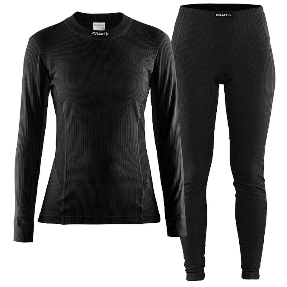 Термобелье женское Craft Active Multi: брюки, кофта, цвет: черный. 1903728. Размер L (48)1903728 Термобелье женское Craft Active Multi: брюки, кофта, цвет: черный. 1903728. Размер L (48)1903728Мягкая и эластичная, легкая, но согревающая ткань термобелья сохранит ваше тело в тепле, сухости и комфорте. Прекрасная терморегуляция, свободный крой и плоские швы. Различные зоны плотности материала с учетом картографии тела. Бесшовный дизайн для оптимальной свободы движений. Комплект термобелья для спорта, активного отдыха и повседневной носки в прохладную погоду.