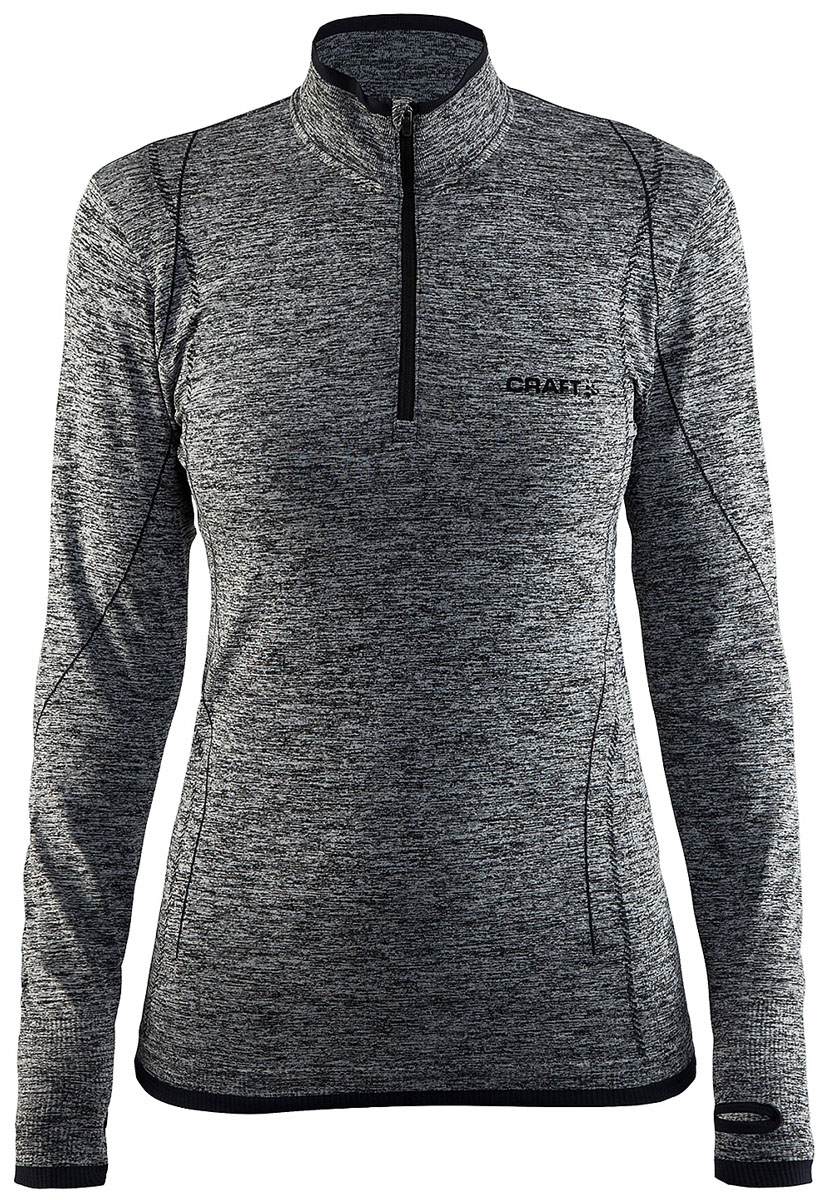 Термобелье кофта женская Craft Active Comfort, цвет: серый меланж. 1904479. Размер L (48)1904479 Термобелье кофта женская Craft Active Comfort, цвет: серый меланж. 1904479. Размер L (48)1904479Мягкая и эластичная, легкая, но согревающая ткань термобелья сохранит ваше тело в тепле, сухости и комфорте. Прекрасная терморегуляция, свободный крой и плоские швы. Различные зоны плотности материала с учетом картографии тела. Бесшовный дизайн для оптимальной свободы движений.