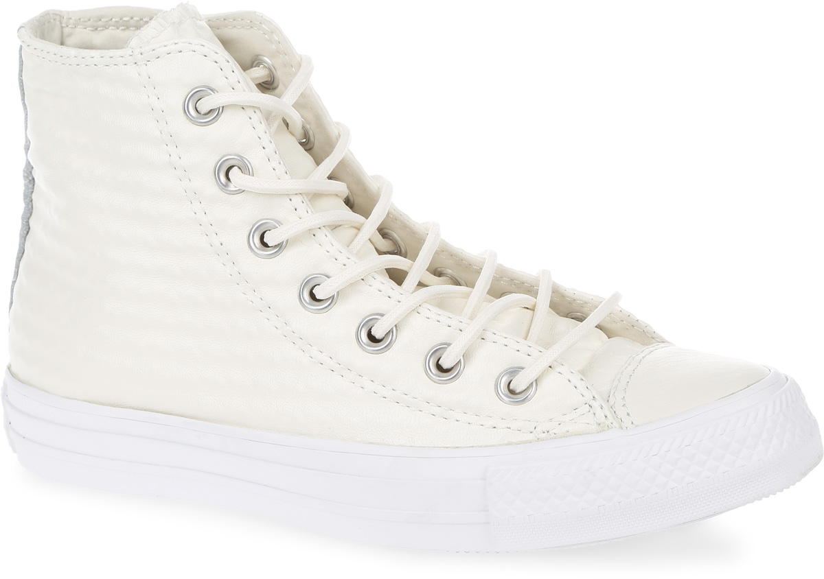 Кеды женские Converse Chuck Taylor All Star Craft Leather, цвет: белый, айвори. 153563. Размер 7 (40)153563 Кеды женские Converse Chuck Taylor All Star Craft Leather, цвет: белый, айвори. 153563. Размер 7 (40)153563Женские кеды Chuck Taylor All Star Craft Leather от Converse выполнены из искусственной фактурной кожи. Боковая сторона и задник декорированы фирменным логотипом бренда. Модель на классической шнуровке. Подкладка и стелька изготовлены из текстиля. Подошва из прочной резины оснащена рифлением.